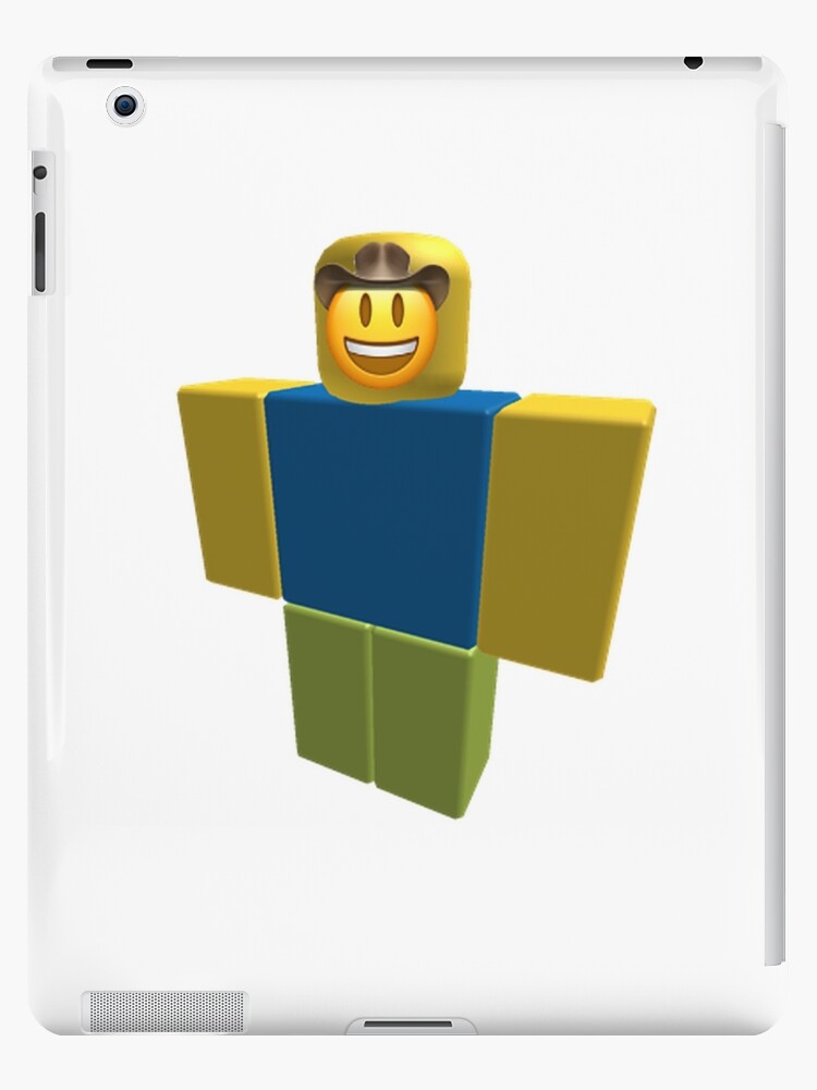 Noob Roblox Oof Funny Meme Dank Ipad Case Skin By Franciscoie Redbubble - how to get the noob skin in roblox on ipad roblox robux