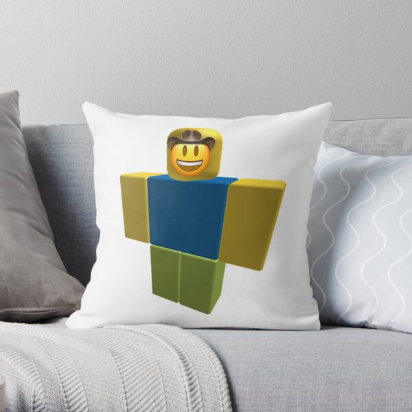 Noob Roblox Oof Funny Meme Dank Throw Pillow By Franciscoie Redbubble - strong noob roblox