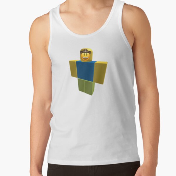 Roblox Noob Laughing Emoji Got Em Funny Cringe Tank Top By Franciscoie Redbubble - weld clothing roblox