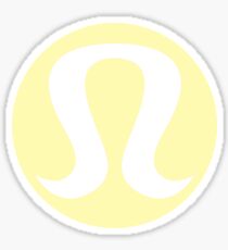 Pegatina Logotipo de Lululemon Amarillo
