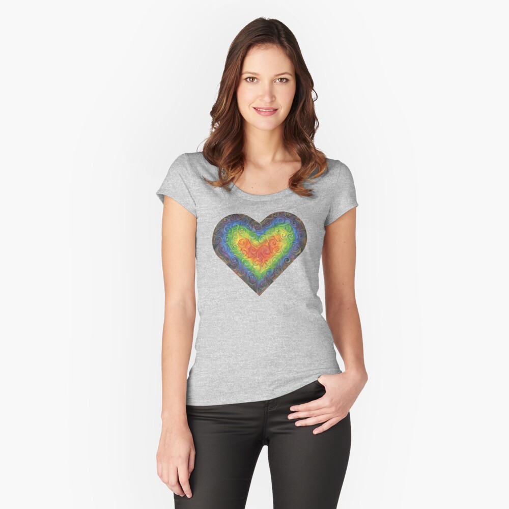 Item preview, Fitted Scoop T-Shirt designed and sold by gwennpaints.