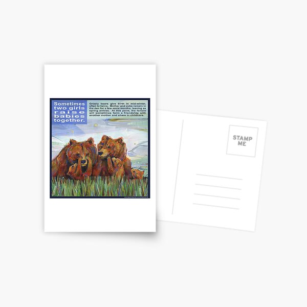 Mama Bears (Grizzly Bear) Postcard