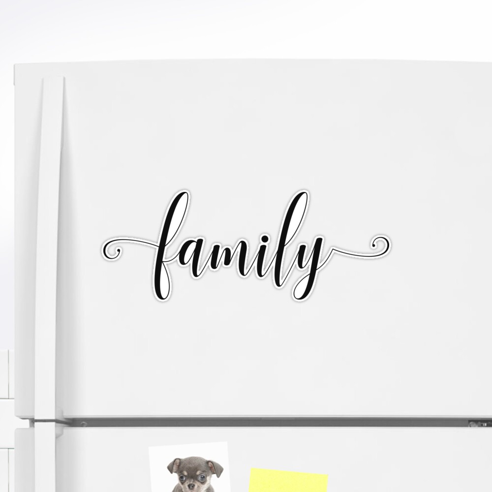 "Family script" Sticker by kambamdesigns | Redbubble