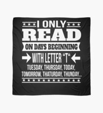 Book Lover Funny Saying Gift Scarf