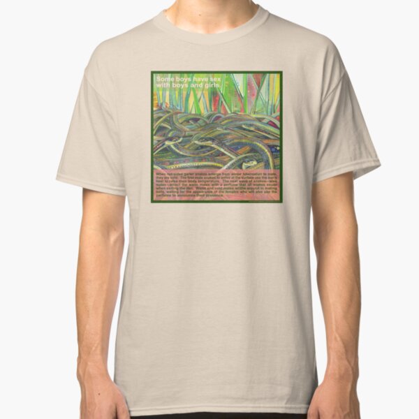 Love-in (Red-sided Garter Snake) Classic T-Shirt