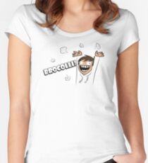 Broccoli Funny TShirt Epic T-shirt Humor Tees Cool Tee Women's Fitted Scoop T-Shirt