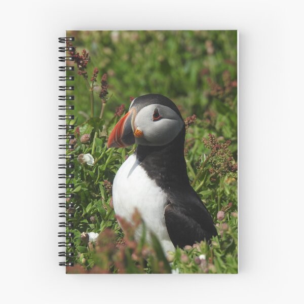 Item preview, Puffin Bird amongst Wildflowers designed and sold by Annalucia.