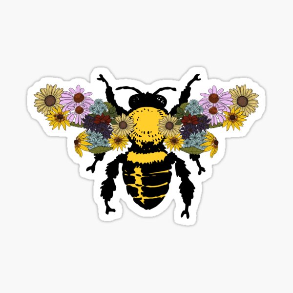 Item preview, Bumble Bee with Wild Flower Wings designed and sold by ketchambr.