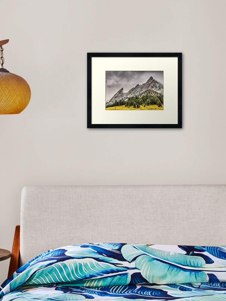 Thumbnail 2 of 7, Framed Art Print, The Fabulous Flatirons designed and sold by nikongreg.