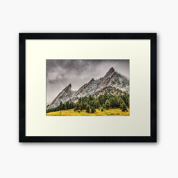 The Fabulous Flatirons Framed Art Print