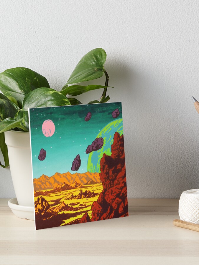 Thumbnail 1 of 2, Art Board Print, Spacescape designed and sold by em3ricadam.