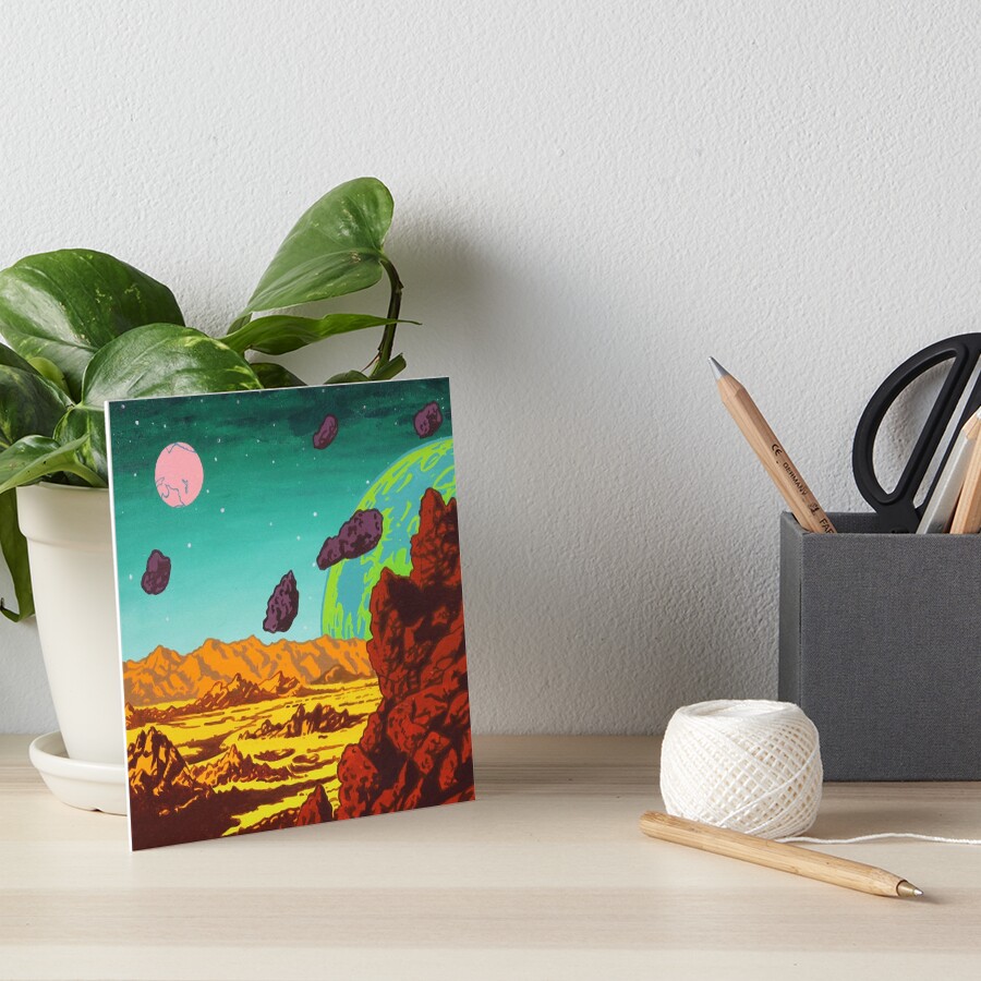 Spacescape Art Board Print