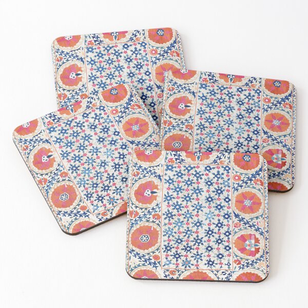 Item preview, Bokhara Nim Suzani South West Uzbekistan Embroidery  Print designed and sold by Vicky Brago-Mitchell®.