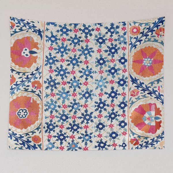Item preview, Bokhara Nim Suzani South West Uzbekistan Embroidery  Print designed and sold by Vicky Brago-Mitchell®.