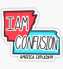 Ich bin verwirrung Sticker