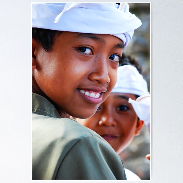 Item preview, Balinese boys at a temple ceremony designed and sold by Michael Brewer.