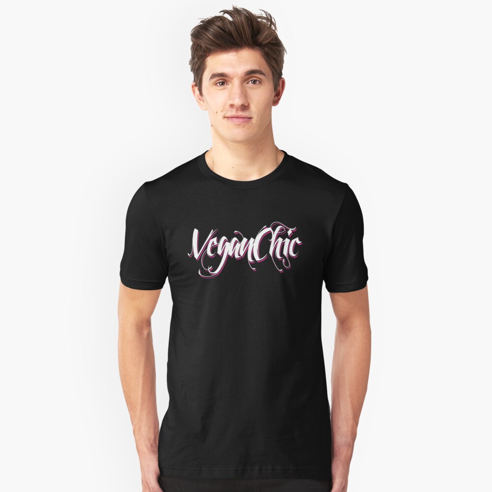 VeganChic ~ Majestic White Slim Fit T-Shirt
