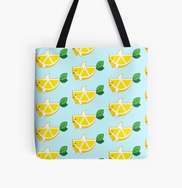 Lemon Shark All Over Print Tote Bag