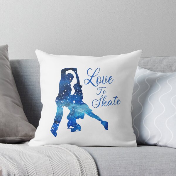 Item preview, Love To Skate Blue Silhouette Couple designed and sold by seagullz.