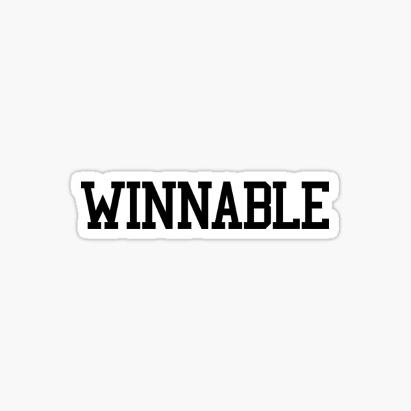 winnable-black-version-sticker-for-sale-by-supreto-redbubble