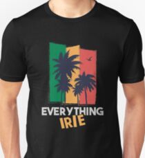 Alles Irie Reggae und Jamaica Style mit Palmen Unisex T-Shirt