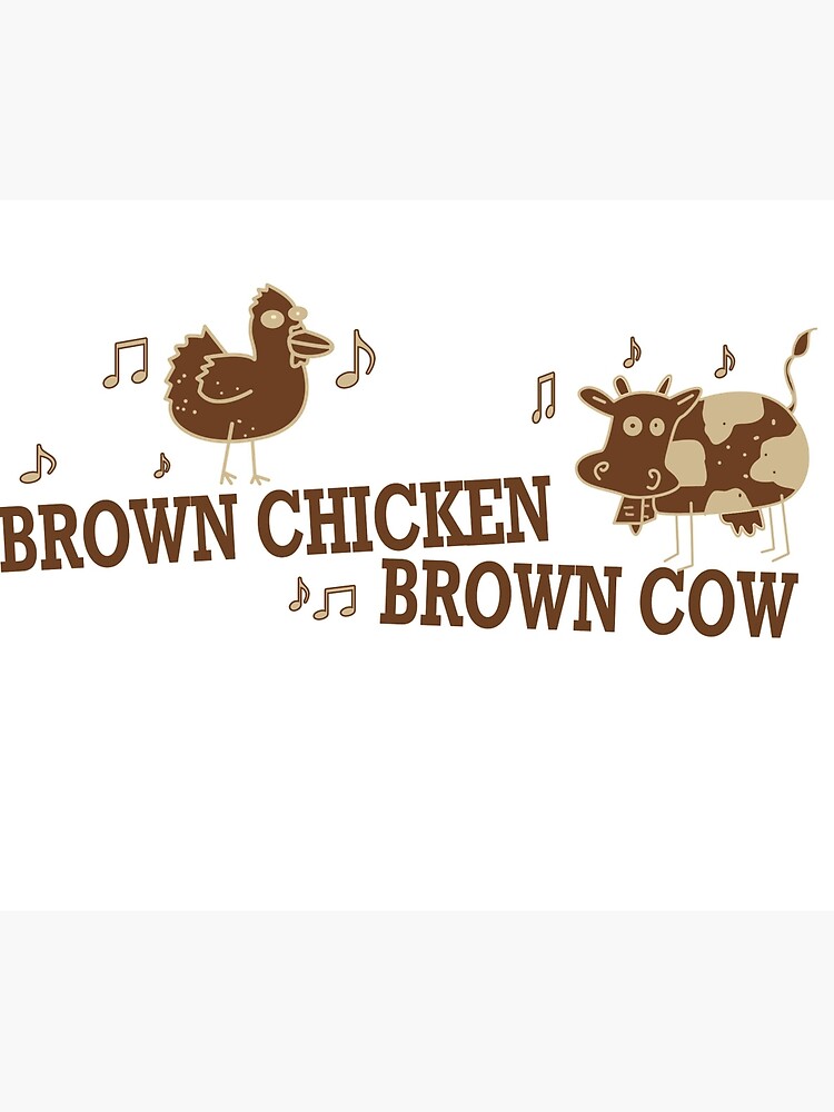 "Brown Chicken Brown Cow" Travel Coffee Mug for Sale by maikel38