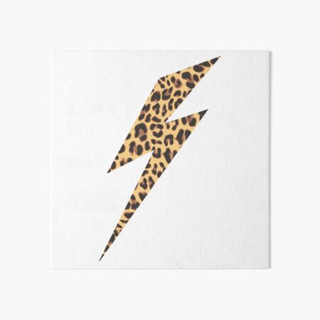 Wild Thing Leopard Lightning Bolt Art Board Print