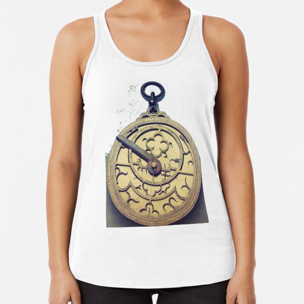 Museum of History of the Jews, Museu d'Història dels Jueus, #time, #clock, #antique, #watch, #old, #timer, #instrumentoftime, #oldfashioned Racerback Tank Top
