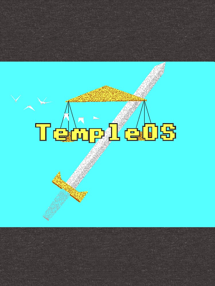 "TempleOS" T-shirt for Sale by CaptianDan | Redbubble | templeos t ...