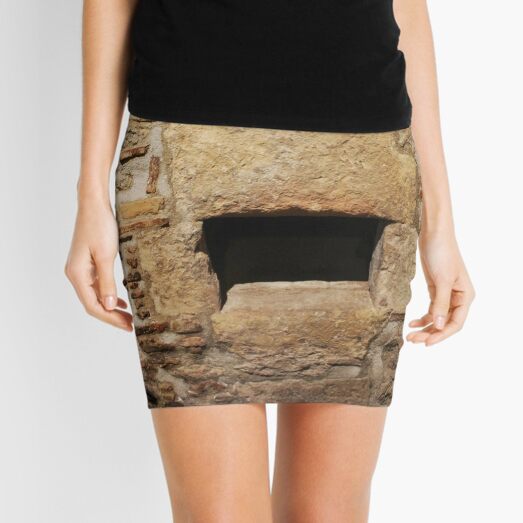 #Wall #AncientHistory, #history, #architecture, #old, #ancient, #brick, #outdoors, #OldRuin, #archaeology Mini Skirt