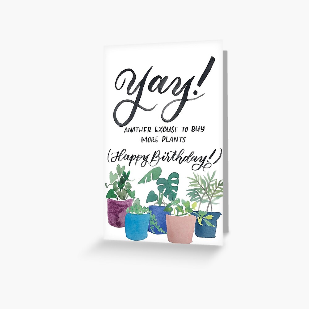 Yucca Plant Girlfriend Birthday Card Crazy Plant Lady House Plant Birthday Card Card For Her