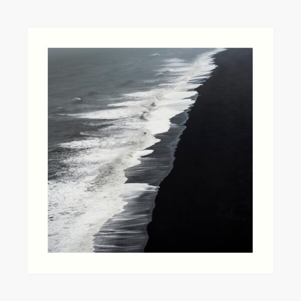 Black Sand Beach, Iceland Art Print