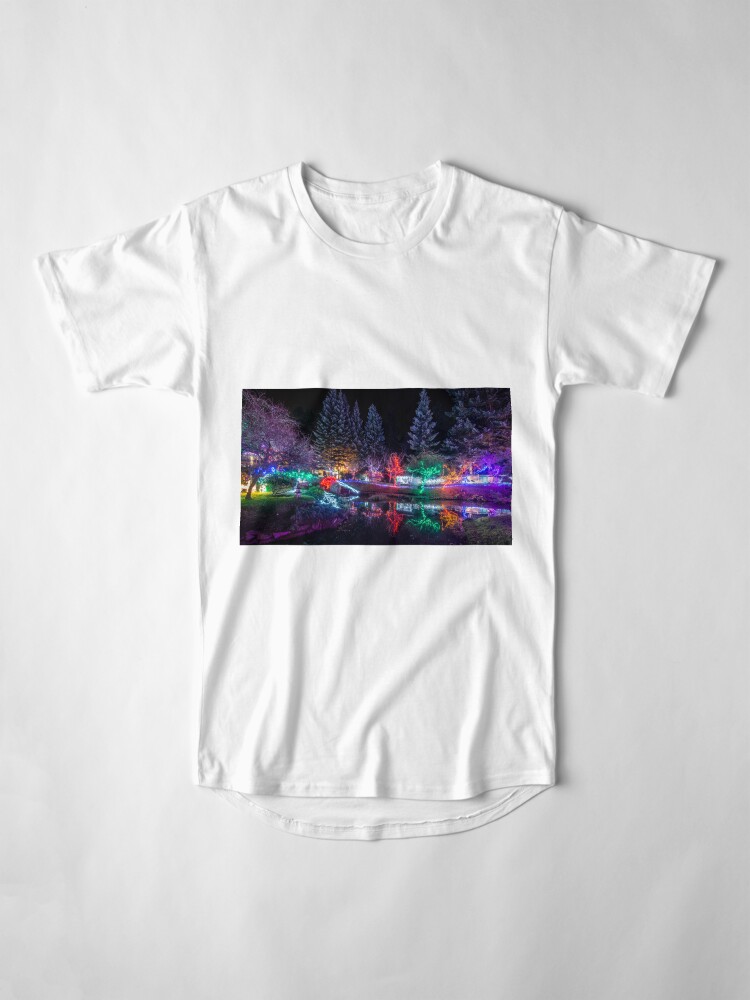 Alternate view of Christmas Lights at the Japanese Gardens Long T-Shirt