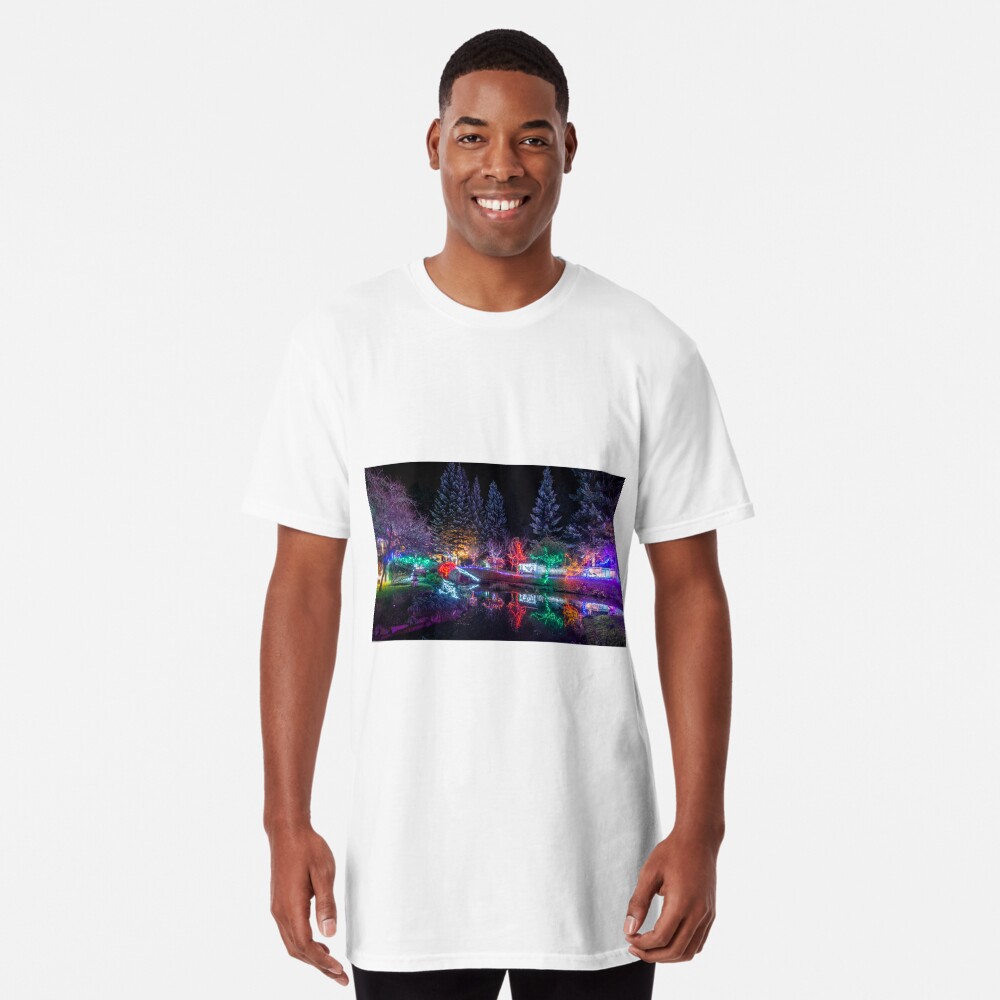 Christmas Lights at the Japanese Gardens Long T-Shirt