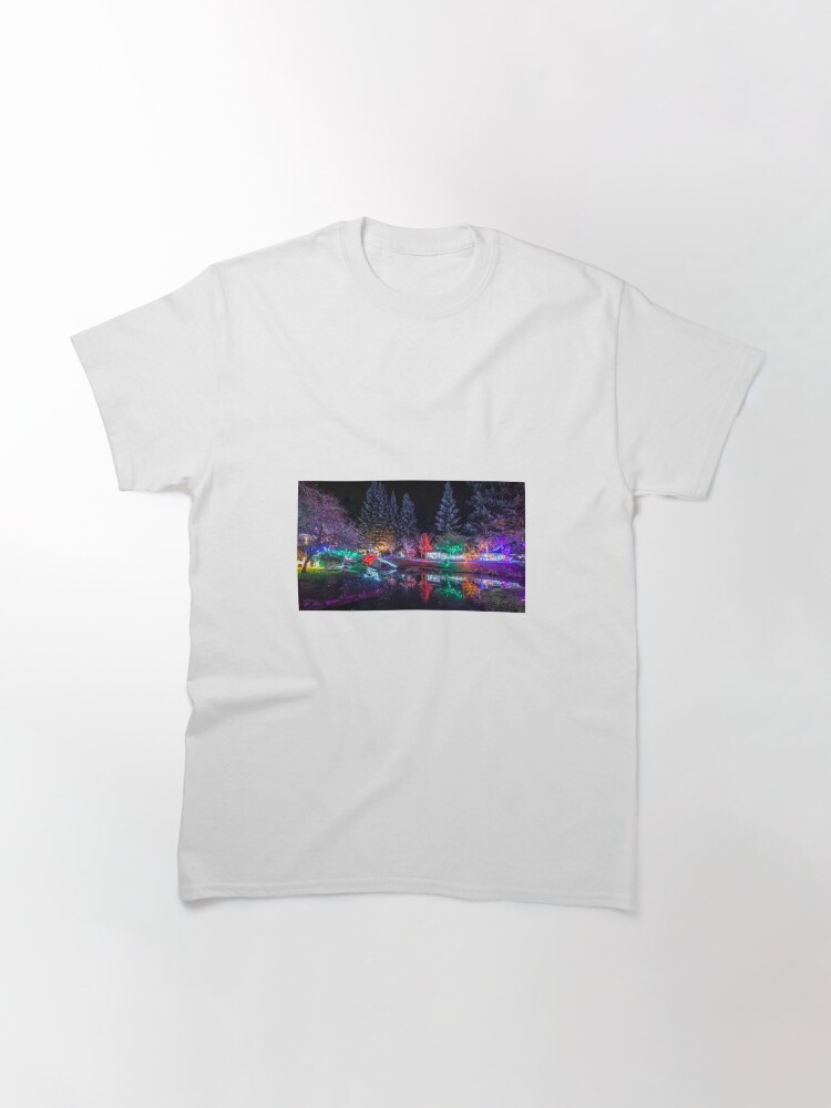 Alternate view of Christmas Lights at Mayne Island's Japanese Gardens Classic T-Shirt