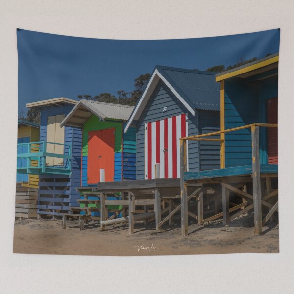 Item preview, Boat sheds at Mt Martha North, Mornington Peninsula, Victoria, Australia. designed and sold by Vicki Walsh.
