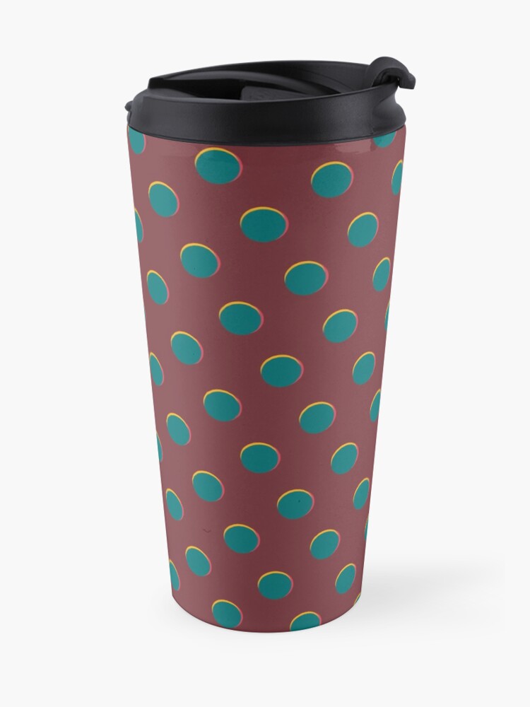 Alternate view of Pattern design - Red and blue dot Travel Mug