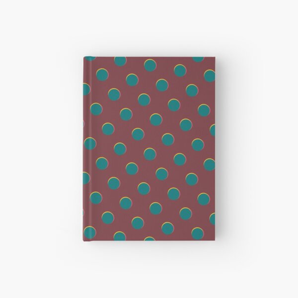 Pattern design - Red and blue dot Hardcover Journal