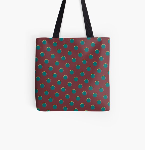 Pattern design - Red and blue dot All Over Print Tote Bag