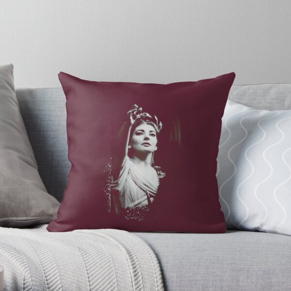 Maria Callas Throw Pillow