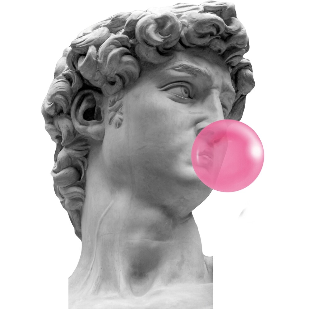 "David (Michelangelo) Bubble Gum" by maeroks Redbubble