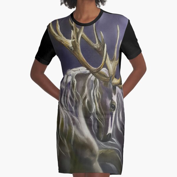 HorDeer Graphic T-Shirt Dress