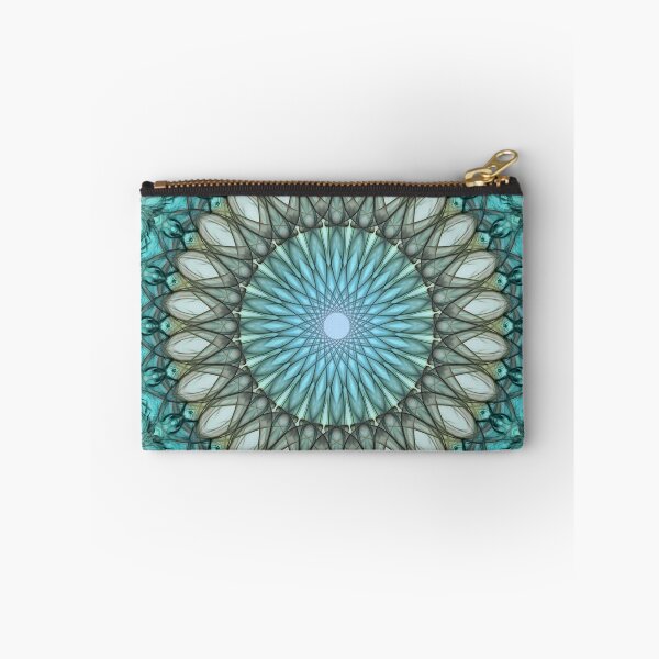 Item preview, Pretty delicate mandala in light blue and brown tones designed and sold by JBlaminsky.