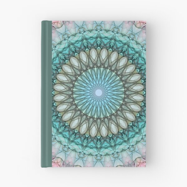 Item preview, Pretty delicate mandala in light blue and brown tones designed and sold by JBlaminsky.