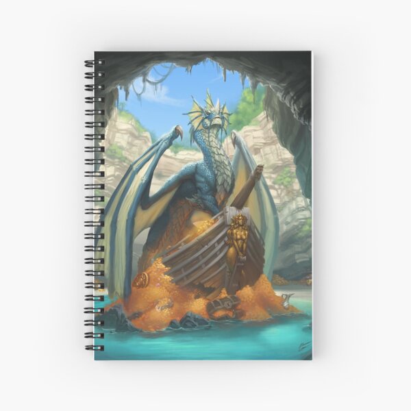 Blue Dragon Lair Spiral Notebook