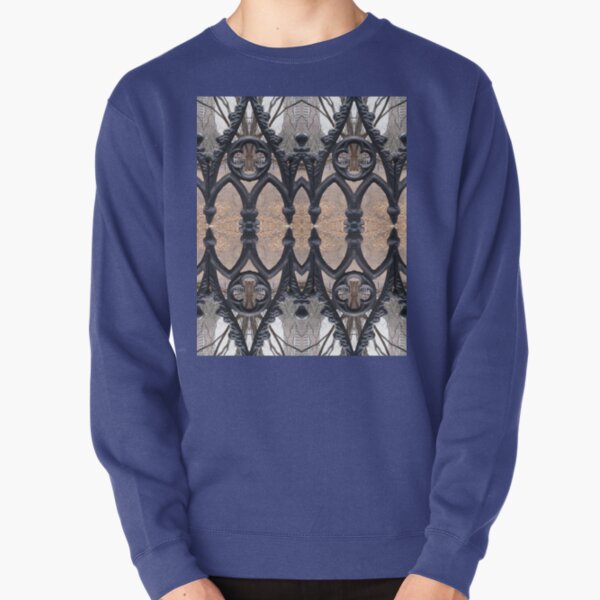 #symmetry, #metal, #design, #architecture, #art, #pattern, #ornate, vertical, #GothicStyle Pullover Sweatshirt