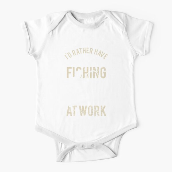 I'd Rather Be Fishing! Novelty Infant One-Piece Baby Bodysuit 