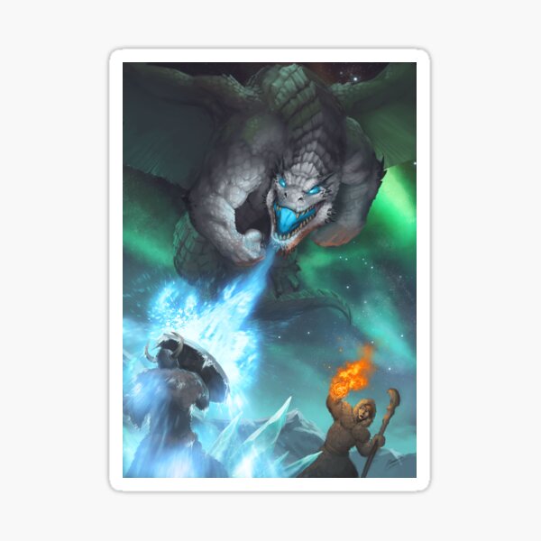 White Dragon Sticker