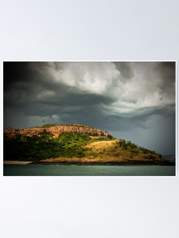 Alternate view of Storm over Naturalist's Is. Poster