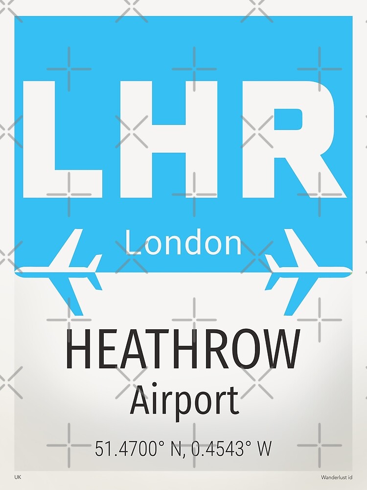 Redbubble for airportstickers by Sale airport Heathrow LHR\